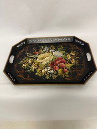 Vintage Handpainted Fred Austin Toleware Tray