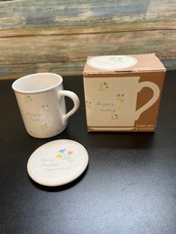 Vintage Hallmark Mug And Coaster