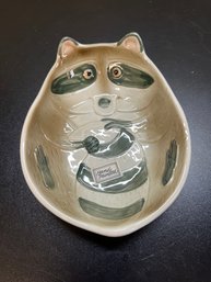 Intake Hand Painted Ceramic Trinket Dish By Fitz And Floyd