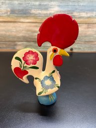 Vintage Portuguese Hand-painted Ceramic Rooster