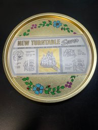 Vintage Metal Revolving Turntable Server