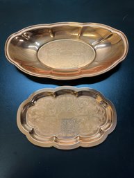 Vintage Coppercraft Guild Copper Trays
