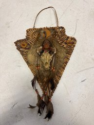 3D Native American Indian Chief Wall Hanging