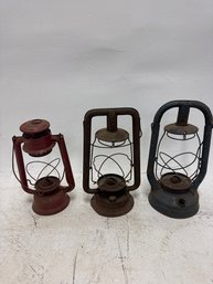 Vintage Kerosene Lamps, Specifically Matching Designs From The Dietz Company