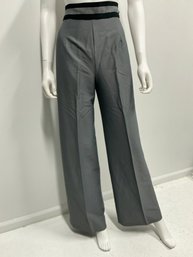 Womens Grey Dress Pants With Elastic Waist Size 11-12