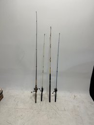 Lot Of 4 Fishing Poles