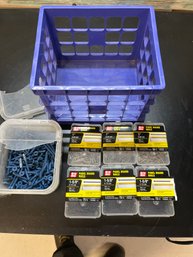 1 And 1 5/8 Panel Board Nails And 1 3/4 Cement Blue Screews