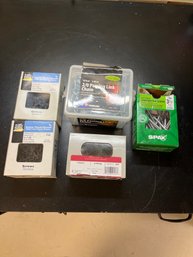 Lot Of 4 Boxs Of Screews And 10 Ft Of 2/0 Link Chain