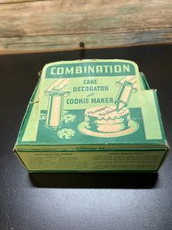 Vintage Combination Cake Decorator And Cookie Maker, Distributed By Zachman & Co