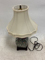 Vintage Porcelain Flower Lamp