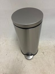 Simple Human Round Stainless Steel Garbage Pail