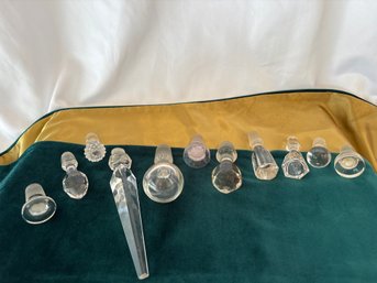 Vintage Glass Bottle Stoppers