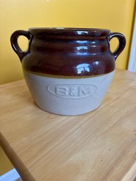 B & M Baked Beans Crock -no Lid