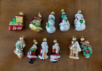 Kurt Adler KSA Medallion  Christmas Ornament Lot 11 Pieces