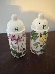Portmerion Botanic Salt & Pepper Shakers And A Midwinter Tea Strainer