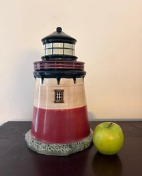 David Carter Brown Hand Painted Cookie Jar - By The Sea - By Sakura Oneida