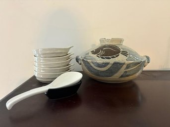 Japanese Ceramic Donabe Set