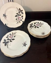 'Queen's Messenger' Royal Albert Bone China Saucers & Bread Plates