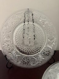 Set Of 6 Indiana Glass Sandwich Pattern Plates