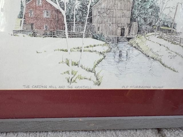 Framed Print - The Carding Mill & Gristmill At Old Sturbridge Village ...