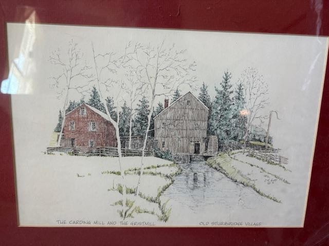 Framed Print - The Carding Mill & Gristmill At Old Sturbridge Village ...
