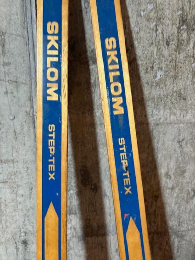 Vintage Skilom Step-Tex Cross Country Skis And 2 Ski Poles #2242203 ...