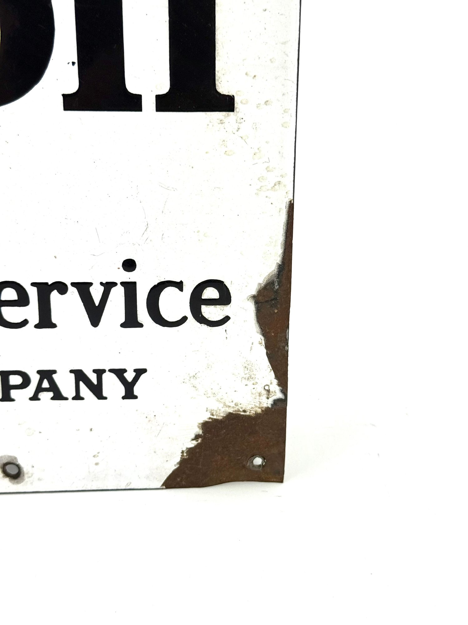 Gargoyle Mobile Porcelain Sign #3342 | Auctionninja.com