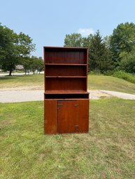Large Pine Step Back Cupboard.
