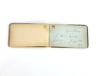 1887 Signature By President Calvin Coolidge