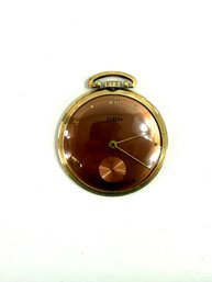 10 Karat Gold Plated Mid-century DARBY Swiss Pocket Watch