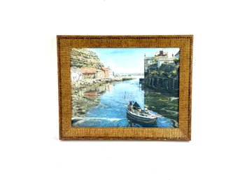 Mediterranean Scene Oil On Canvas By A.F Watson