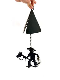 Cast-iron Cowboy Ranch Bell