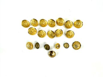 Group Of Military Buttons Including Spanish American War Spanish American War Era