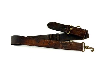 Civil War Era Leather Brass Snake Belt