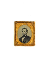 Antique Tin Type Of Abraham Lincoln