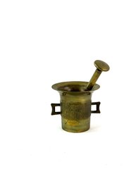 Brass Mortar And Pestle