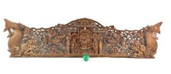 Large Antique Chinese Wooden Panel