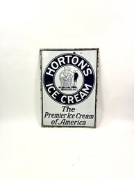 Original Horton's Ice Cream Porcelain Sign