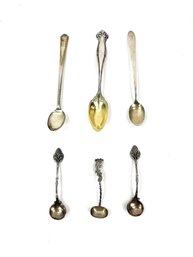 Six Antique Sterling Spoons
