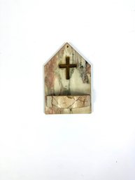 Antique Religious Marble  Holy Water Holder