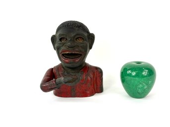 19th Century Cast-iron Black Americana Bank