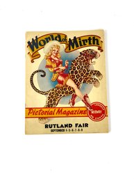1950s Circus/carnival Advertising Booklet Rutland Fair