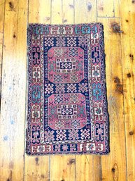 Antique Turkish Tribal Rug 31 X 50