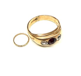 Two 10 Karat Gold Filled Rings