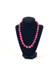 Beautiful 1920s Graduating Rose Quartz Necklace