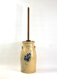 E. Norton, Bennington, VT Four Gallon Butter Churn