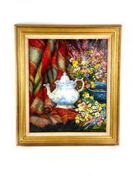 Contemporary Oil On Canvas Still Life