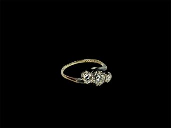 1930s 14 Karat Gold Diamond Ring
