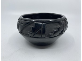 Millie Chavarria Santa Clara Black Pottery Bowl