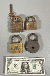4 Antique Padlocks